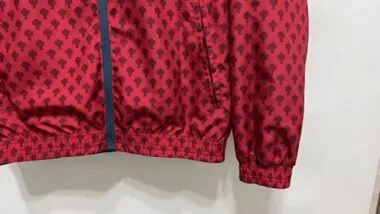2025 Portugal Red&amp;Blue Trench Coat Reversible Windbreaker Double-Sides Jacket