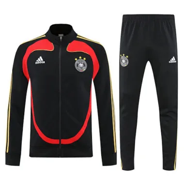 25-26 Germany Black Football Tracksuit Long Jacket Suits