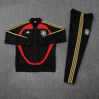 25-26 Germany Black Football Tracksuit Long Jacket Suits