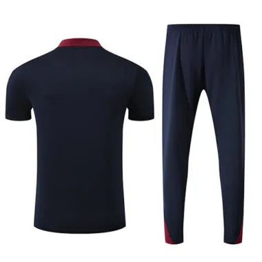 25-26 England Navy POLO Training Kits Football Tracksuits