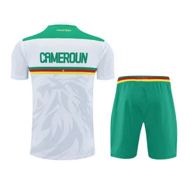 25-26 Divise da allenamento bianche del Camerun - Tute da calcio