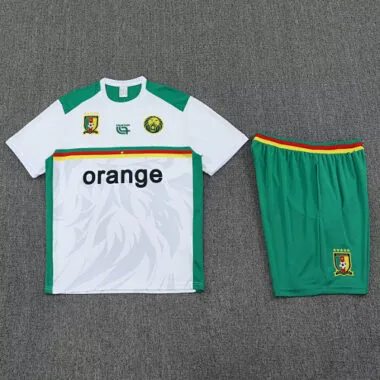 25-26 Divise da allenamento bianche del Camerun - Tute da calcio