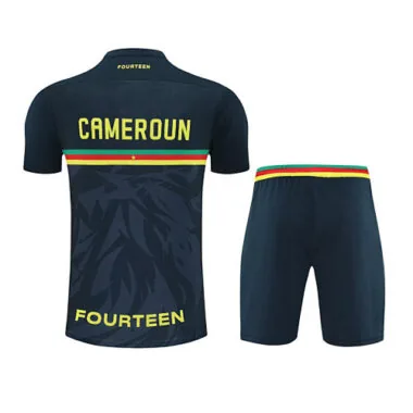 25-26 Cameroon Black Training Kits Football Tracksuits