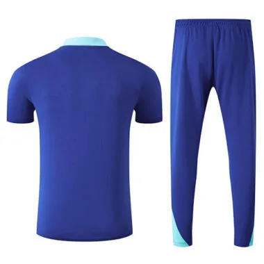 25-26 Brazil Blue POLO Training Kits Football Tracksuits