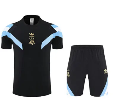 25-26 Argentina Black Original Training Kits Football Tracksuits