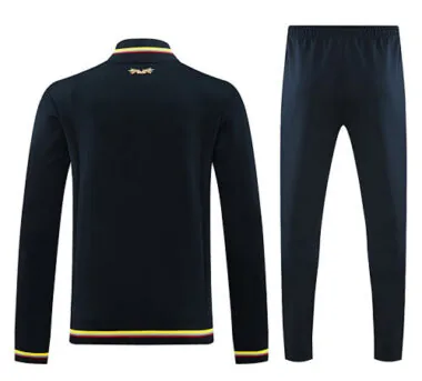 24-25 Colombia Black Football Tracksuit Long Jacket Suits