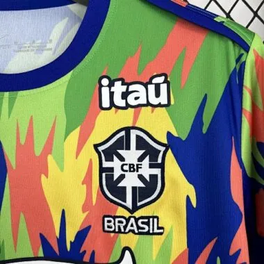 2025 Brazil Colorful Training Shirt Soccer Apparels Joy