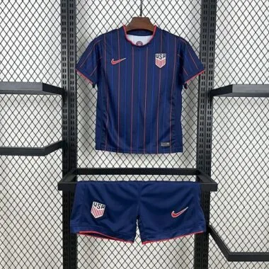25-26 USA Away Kid Kits Youth Apparels AAAAJersey Supply Yupoo