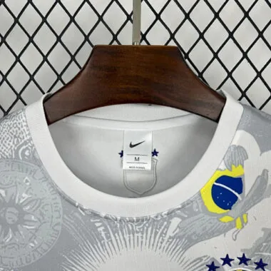 2025 Brazil Christ The Redeemer White Special Edition Shirt Soccer Uniform