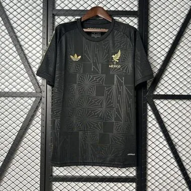 2025 Mexico Gold Jersey Black Special Edition Shirt Soccer Uniform AAAAJersey Wholesale Yupoo