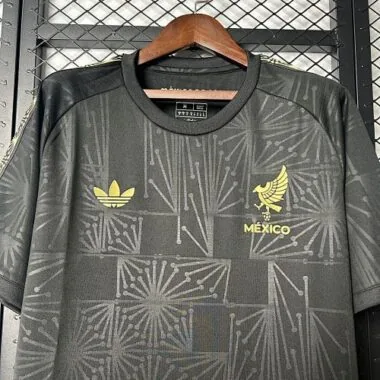 2025 Mexico Gold Jersey Black Special Edition Shirt Soccer Uniform