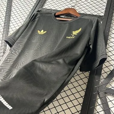 2025 Mexico Gold Jersey Black Special Edition Shirt Soccer Uniform