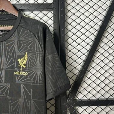 2025 Mexico Gold Jersey Black Special Edition Shirt Soccer Uniform