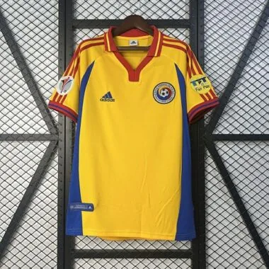 2000 Romania Home Retro Kit Vintage Shirt Soccer