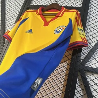 2000 Romania Home Retro Kit Vintage Shirt Soccer