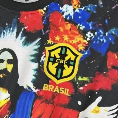 2025 Brazil Cristo Redentor Colorful Special Edition T-Shirt Football Apparels Soccer