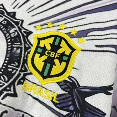 2025 Brazil Cristo Redentor White&amp;Black Special Edition Shirt Football Apparels Soccer