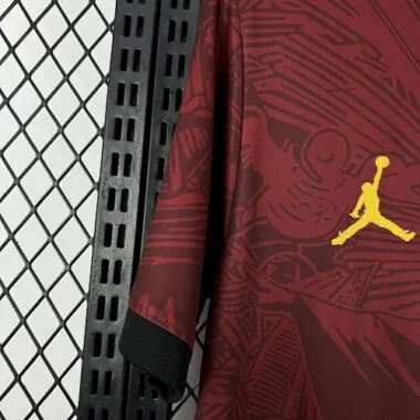 2025 Brazil x Jordan Cristo Redentor Red Special Kit Football Apparels Soccer
