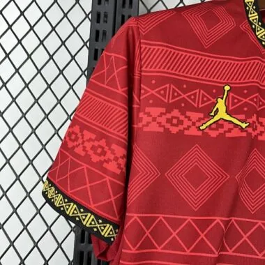 2025 Brazil x Jordan Red Special Edition T-Shirt Football Apparels Soccer