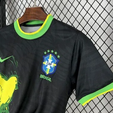 2024 Brazil Black Kit Special Edition Soccer