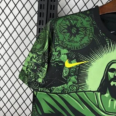 2024 Brazil Christ the Redeemer Green Special Edition Kit Soccer