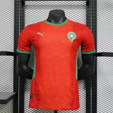 2025 Morocco Home Red Kit Player Version Soccer AAAAJersey