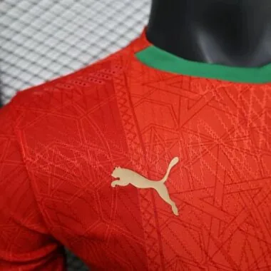 2025 Morocco Home Red Kit Player Version Soccer