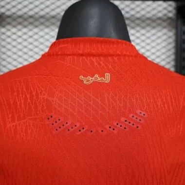 2025 Morocco Home Red Kit Player Version Soccer