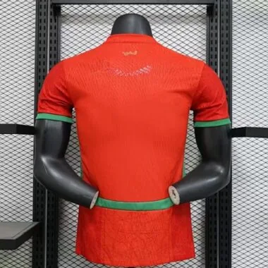 2025 Morocco Home Red Kit Player Version Soccer