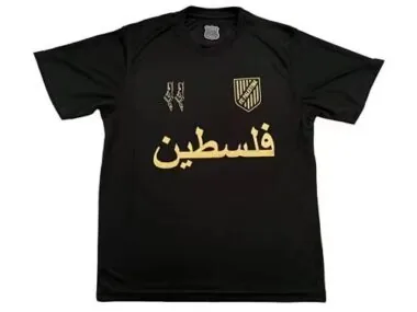 2024 Palestine Black Kit Anniversary Edition Soccer