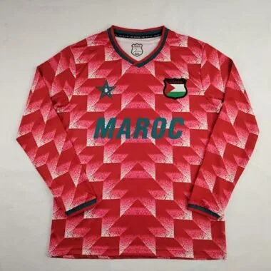 2024 Palestine Red Kit Long Sleeve Special Edition Soccer
