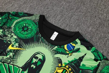 2024 Brazil Christ the Redeemer Green Special Edition Kit Soccer