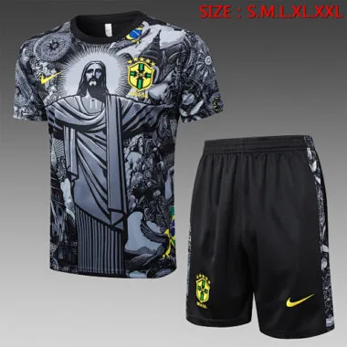 2024 Brazil Christ the Redeemer Grey Special Edition Kit Soccer
