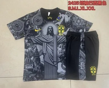 2024 Brazil Christ the Redeemer Grey Special Edition Kit Soccer