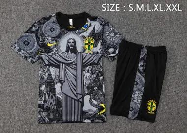 2024 Brazil Christ the Redeemer Grey Special Edition Kit Soccer