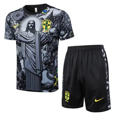 2024 Brazil Christ the Redeemer Grey Special Edition Kit Soccer