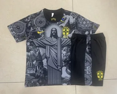 2024 Brazil Christ the Redeemer Grey Special Edition Kit Soccer