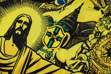 2024 Brazil Christ the Redeemer Yellow Special Edition Kit Soccer