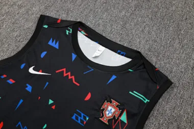 2024 Portugal Black Vest Soccer