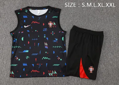 2024 Portugal Black Vest Soccer