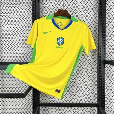 2025 Brazil Home Yellow Kit Soccer