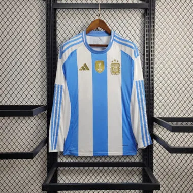 2024 Argentina Home Long Sleeve Kit Soccer