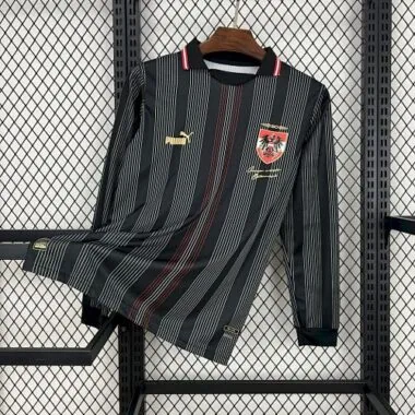 2024 Austria Long Sleeves Black 50th Anniversary Commemoration Soccer