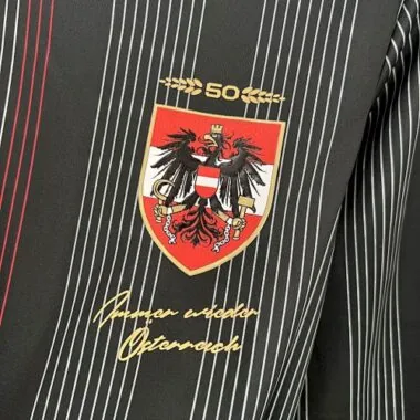 2024 Austria Long Sleeves Black 50th Anniversary Commemoration Soccer