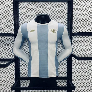 2024 Argentina 50th Anniversary Edition Long Sleeves Player Version Soccer