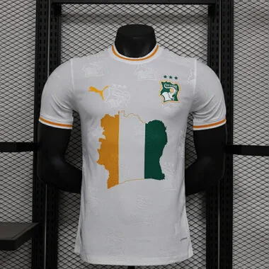 2024 Ivory Coast White Kit Special Edition Player Version Soccer