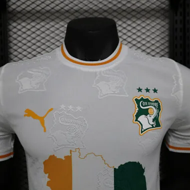 2024 Ivory Coast White Kit Special Edition Player Version Soccer