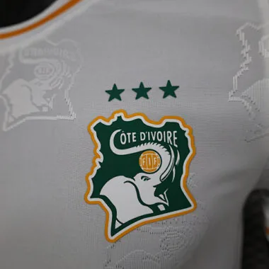 2024 Ivory Coast White Kit Special Edition Player Version Soccer