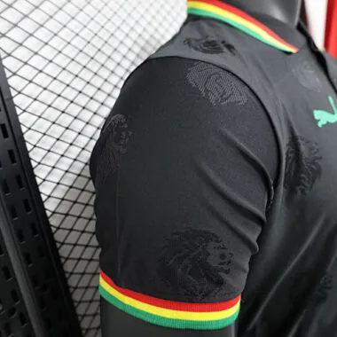 2024 Senegal Zwart Tenue Speciale Editie Spelersversie Voetbal