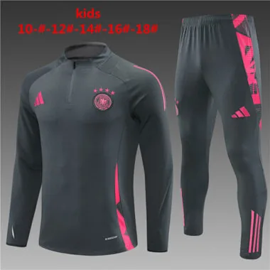2024 Germany Kids Long Sleeve Training Suit Football Shirts(4)